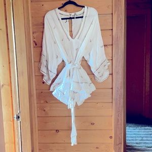 White Free People Romper